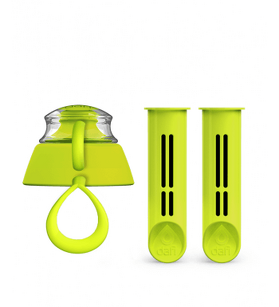 2x wkłady do butelki filtrującej DAFI z zakrętką zielony
